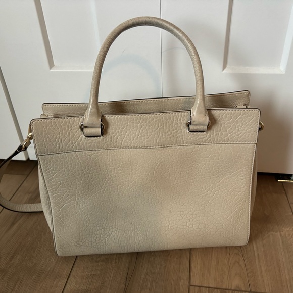 Kate Spade Cream Floral Cutout Handbag Genuine Leather - Picture 5 of 6